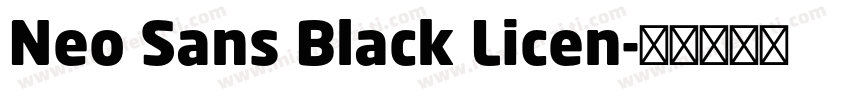 Neo Sans Black Licen字体转换